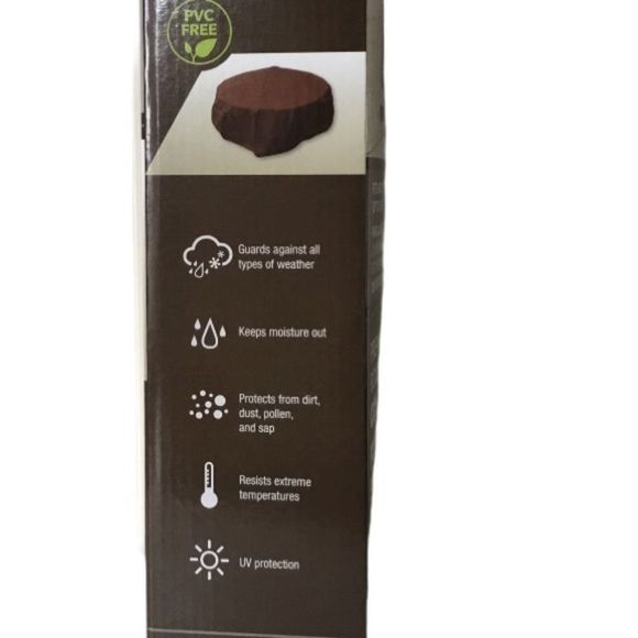 Elemental Round Fire Pit Elasticized Cover 38” Water & UV Resistant NEW IN BOX - Picture 6 of 10